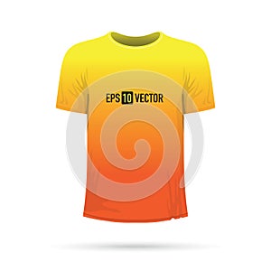 Orange to yellow fade t-shirt