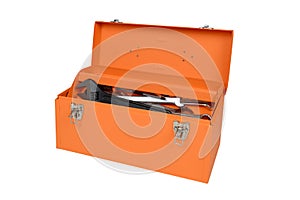 Orange tool box