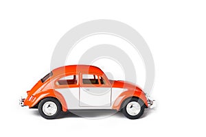 Orange toy car