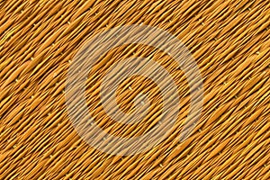 Orange Traditional thai style nature background of brown handicraft weave texture wicker surface for furniture material