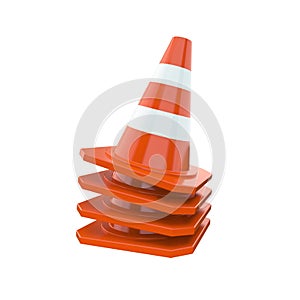 Orange traffic cones