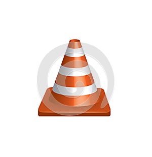 Orange traffic safety cone