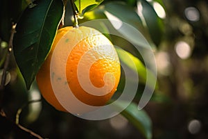 Orange tree organic farm. Generate Ai