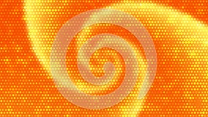 Orange Twirl Background With Bright Dots Effect