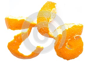 Orange twist of citrus peel