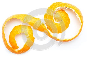 Orange twist of citrus peel