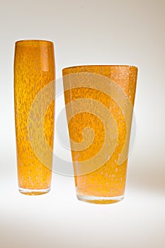 Orange vases