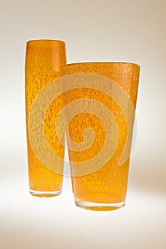 Orange vases