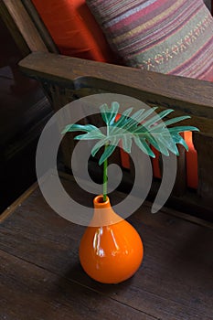 Orange vases