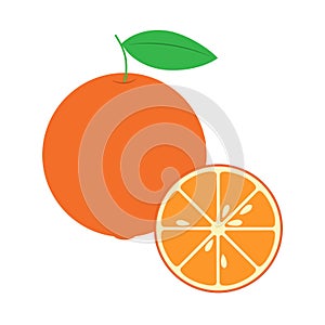 Orange vector illustration on white background
