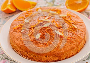 Orange vegan cake