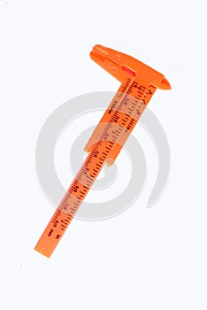 Orange vernier caliper plastic