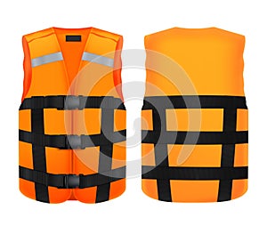 Orange Vest Realistic Set