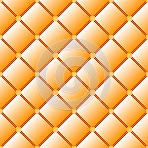 Orange vintage ceramic tile floor for kitchen or bathroom. EPS 10 vector background. Seamless pattern. Diagonal geometric squares