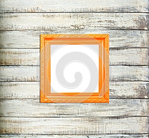 Orange Vintage picture frame