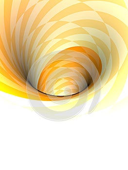 Orange vortex background with place for text