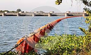 Orange Waste trap buoys