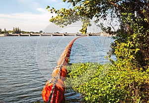 Orange Waste trap buoys