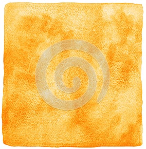 Orange watercolor background with uneven edges