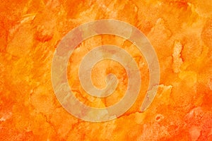 Orange watercolour abstract photo