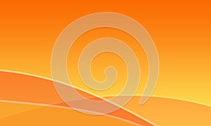 Orange waves abstract background