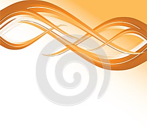 Orange waves background