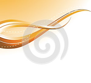 Orange waves background