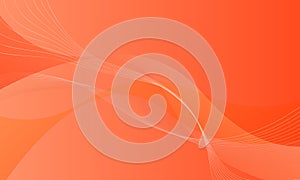 orange waves curves lines smooth gradient abstract background photo
