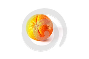 Orange on white background