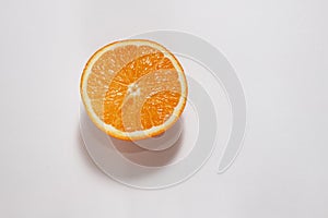 Orange on a white background