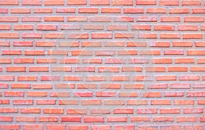 Orange and white brick wall texture background. Brickwork and stonework flooring interior rock old pattern clean concrete grid