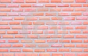 Orange and white brick wall texture background. Brickwork and stonework flooring interior rock old pattern clean concrete grid