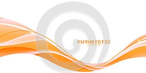 orange and white futuristic background with gradient color