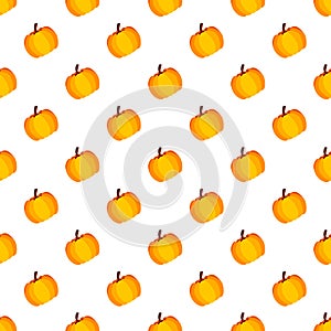 Orange White Holiday Seamless Halloween Pattern