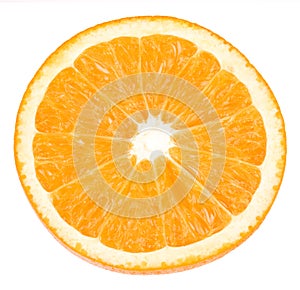 Orange on white with path