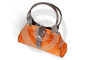 Orange woman purse (hand-bag)