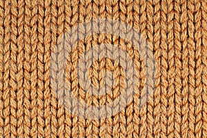 Orange wool fabric