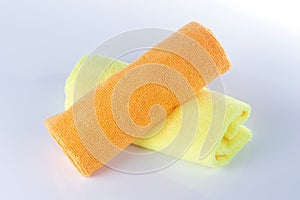 Orange and Yellow cloths microfiber