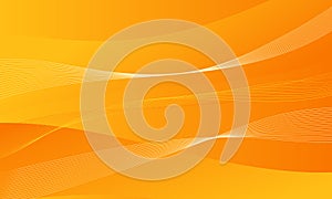 orange yellow color lines waves curves abstract background photo