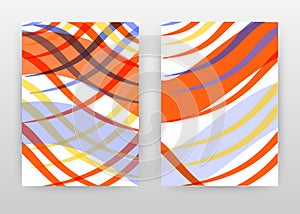 Orange yellow design for annual report, brochure, flyer, poster. Abstract colorful waves background vector illustration for flyer