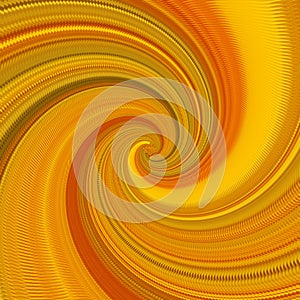 Orange yellow fractal, abstract spiral background