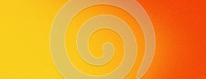 Orange yellow gradient background wide web header grainy texture vibrant colors banner design copy space