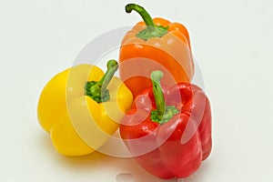 Orange, Yellow, and Red Bell Peppers