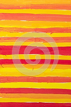 Orange , Yellow and Red Brush Texture paint. Bright line Decoration.  Abstract background