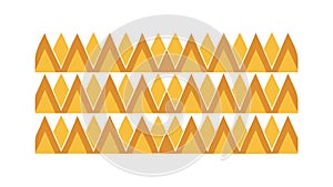 Orange Zigzag Geometric Pattern Background Art, vector design Generative AI