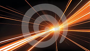 orangelight lines with a sense of speed ba ai generated