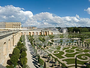 The Orangery in the castle of Versailles