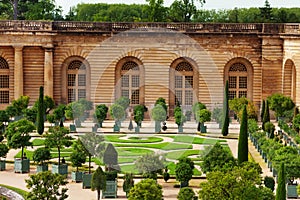 Orangery Parterre in Garden of Versailles, France