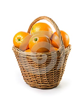 Oranges in basket