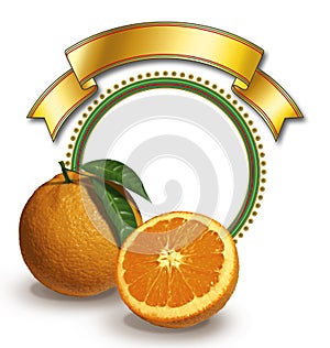 Oranges and circular frame